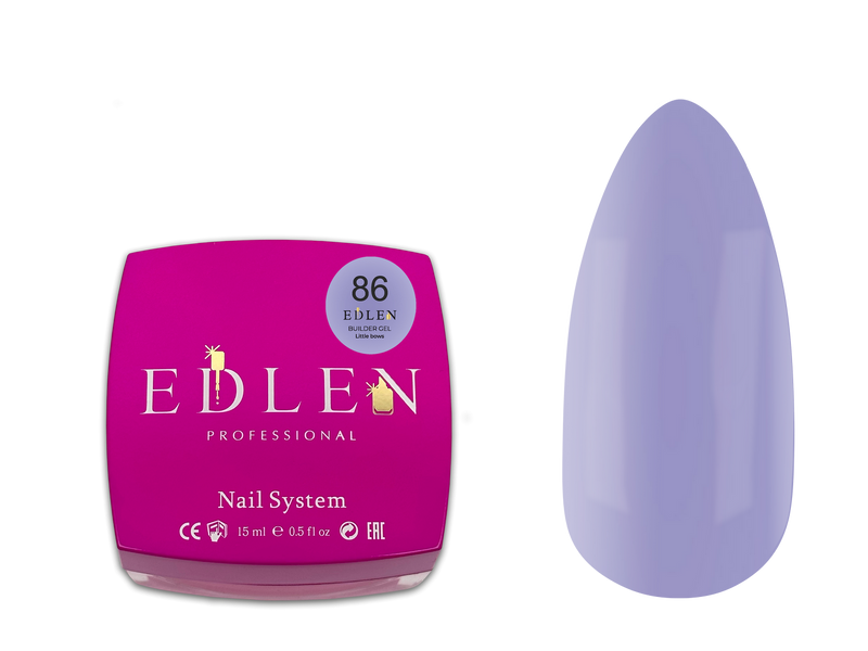 Билдер гель Edlen Builder Gel Little Bows #86, 15 мл 5330 фото