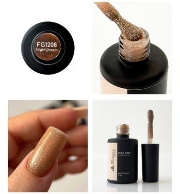 Жидкий полигель Molekula Euro Fiber Gel FG1208 Мечта ночи, 12 мл 3356 фото