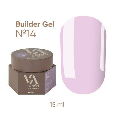 Білдер гель Valeri Builder Gel #14, 15 мл 5387 фото