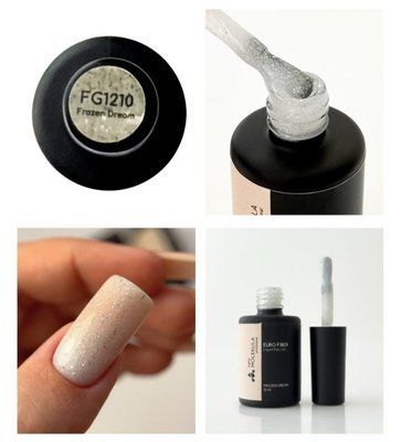 Жидкий полигель Molekula Euro Fiber Gel FG1210 Морозная мечта, 12 мл 3358 фото