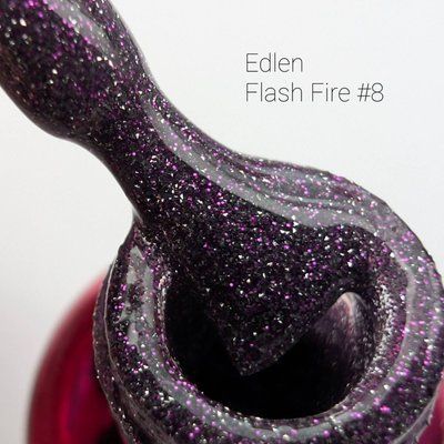 Светоотражающий гель лак Edlen Flash Fire #08, 9 мл 4899 фото