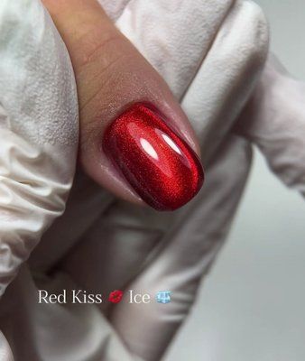 Гель лак кошаче око Danny Red Kiss Ice Cat, 8 мл 4357 фото
