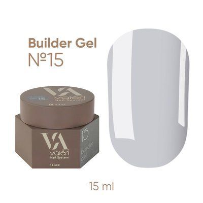 Білдер гель Valeri Builder Gel #15, 15 мл 5389 фото