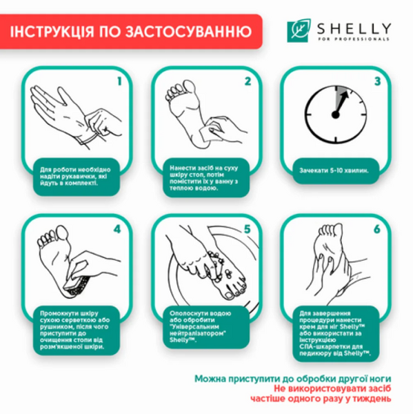 Гель-кератолитик для удаления мозолей и натоптышей Мягкое Лезвие Shelly, 200 мл 3604 фото
