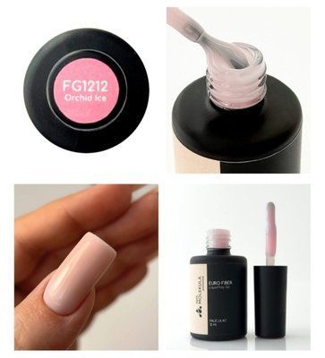 Жидкий полигель Molekula Euro Fiber Gel FG1212 Холодная орхидея, 12 мл 3360 фото