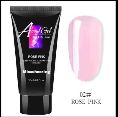 Акригель AcrylGel #2 Rose Pink, 30 мл 4115 фото