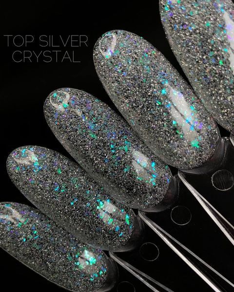 Світловідбиваючий топ Crooz Crystal Silver Top, 8 мл 802 фото