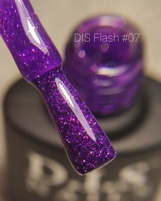 Светоотражающий гель лак D.I.S Flash #07, 7,5 мл 5835 фото