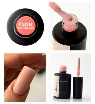 Жидкий полигель Molekula Euro Fiber Gel FG1216 Вишневый цвет, 12 мл 3364 фото