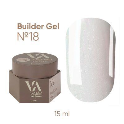 Білдер гель Valeri Builder Gel #18, 15 мл 5395 фото