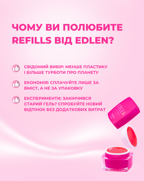 REFILL Змінний картридж Edlen Builder Gel #32, 15 мл 5891 фото