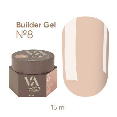 Білдер гель Valeri Builder Gel #08, 15 мл 5379 фото
