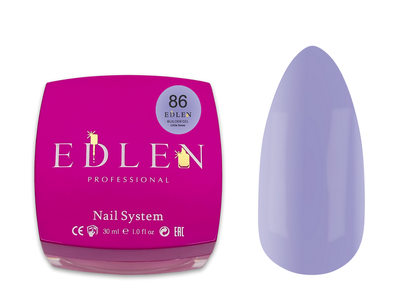 Билдер гель Edlen Builder Gel Little Bows #86, 30 мл 5331 фото