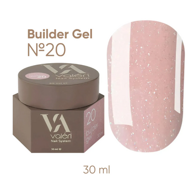 Билдер гель Valeri Builder Gel #20, 30 мл 5595 фото
