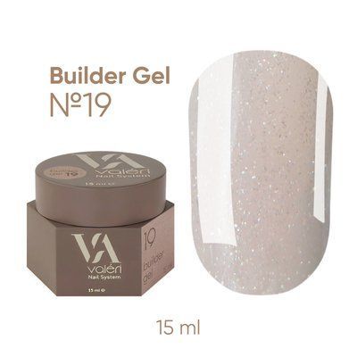Білдер гель Valeri Builder Gel #19, 15 мл 5397 фото