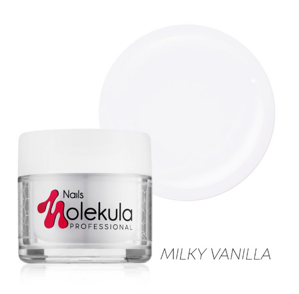 Відкритий Гель для нарощування та укріплення Molekula #14 Milky Vanilla (молочно-ванільний), 15 мл 3318 фото