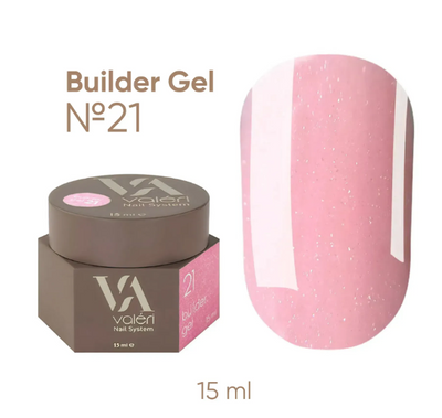 Білдер гель Valeri Builder Gel #21, 15 мл 5596 фото