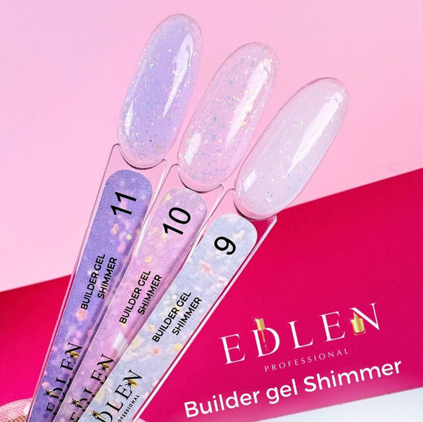 Билдер гель Edlen Builder Gel Shimmer #10, 15 мл 4960 фото