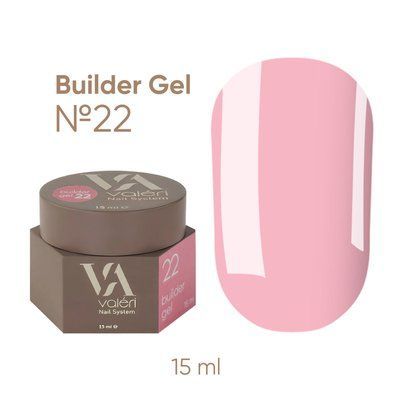 Білдер гель Valeri Builder Gel #22, 15 мл 5399 фото