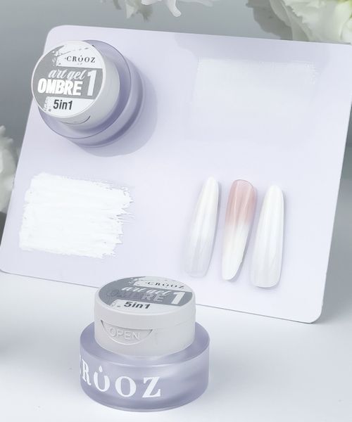 Гель краска для градиента Crooz 5в1 Art Gel Ombre #01, 3 мл 5254 фото