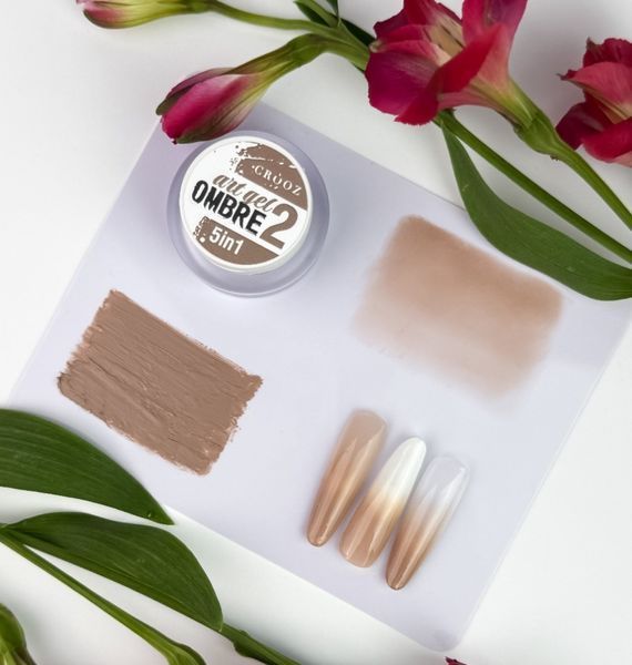 Гель краска для градиента Crooz 5в1 Art Gel Ombre #02, 3 мл 5255 фото
