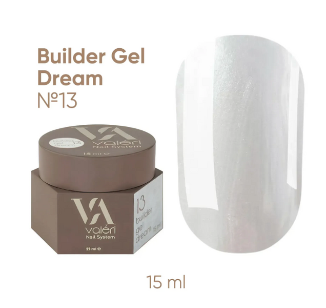 Білдер гель Valeri Dream Builder Gel #13, 15 мл 5603 фото