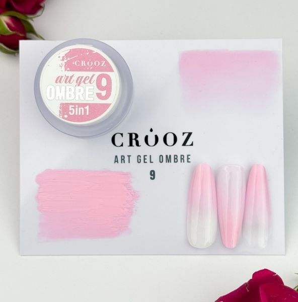 Гель краска для градиента Crooz 5в1 Art Gel Ombre #09, 3 мл 5257 фото
