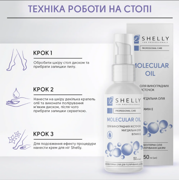 Молекулярное масло для полировки кожи Shelly, 50 мл 3620 фото