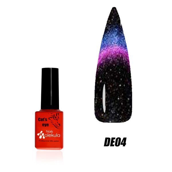 Світловідбиваюче кошаче око Nails Molekula Dragon Flash Cat Eye 04, 6 мл 2005 фото