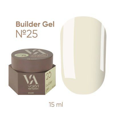 Білдер гель Valeri Builder Gel #25 Вершкове масло, 15 мл 5405 фото