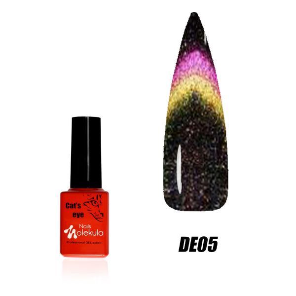 Світловідбиваюче кошаче око Nails Molekula Dragon Flash Cat Eye 05, 6 мл 2006 фото