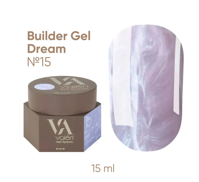 Білдер гель Valeri Dream Builder Gel #15, 15 мл 5605 фото