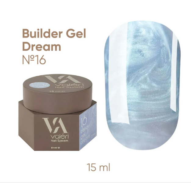 Білдер гель Valeri Dream Builder Gel #16, 15 мл 5606 фото