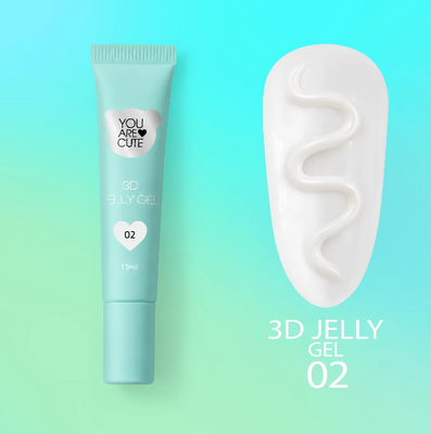 Гель для об'ємних дизайнів You Are Cute 3D Jelly Gel #2, 15 мл 5849 фото
