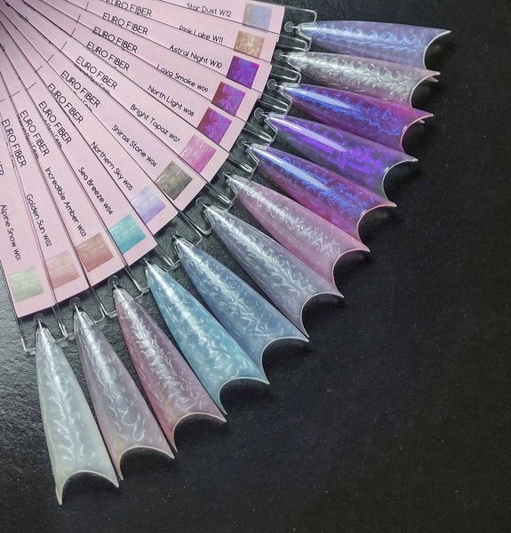 Жидкий полигель Molekula Euro Fiber Gel W10 Астральная ночь, 12 мл 3376 фото