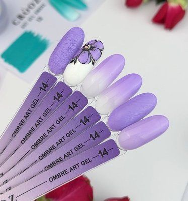 Гель краска для градиента Crooz 5в1 Art Gel Ombre #14, 3 мл 5261 фото