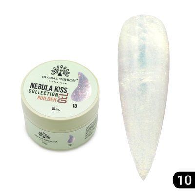 Гель Global Fashion Nebula Kiss Builder Gel #10, 15 мл 5905 фото