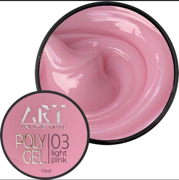 Полигель ART POLYGEL #03 Light Pink, 15 мл 4276 фото