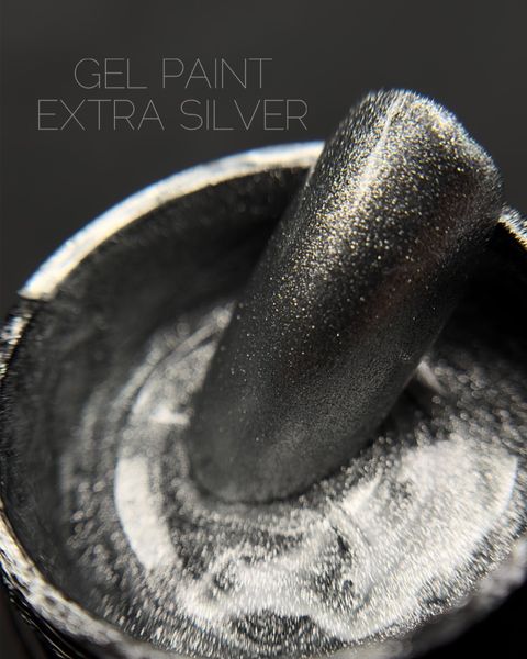 Гель фарба Crooz Extra Silver, 5 мл 1219 фото