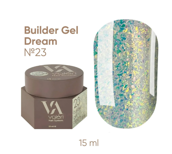 Білдер гель Valeri Dream Builder Gel #23, 15 мл 5613 фото