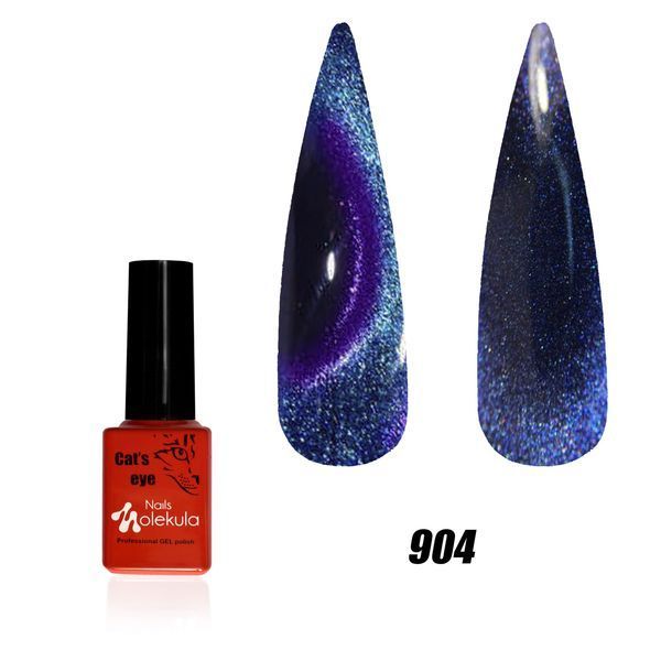 Гель лак кошаче око Nails Molekula Cat Eye 9D #904, 6 мл 126 фото