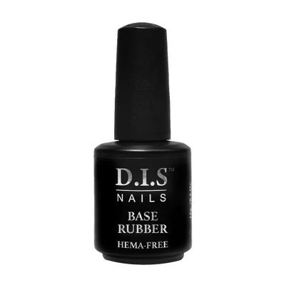 Прозрачная каучуковая база D.I.S Rubber Base HEMA FREE, 15 мл 4334 фото