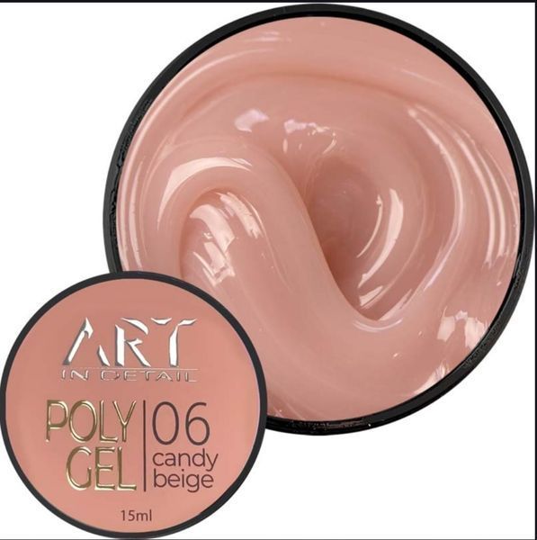 Полигель ART POLYGEL #06 Candy Beige, 15 мл 4279 фото