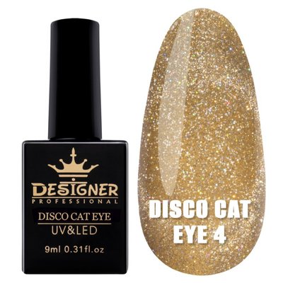 Світловідбивний гель лак Designer Professional Disco Cat Eye #4, 9 мл 1535 фото