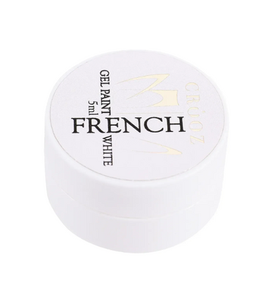 Гель краска для френча Crooz French White, 5 мл 4727 фото