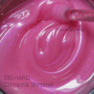 Гель D.I.S Nails Hard Crimson&Shimmer, 28 г 2287 фото