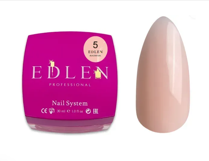Гель для наращивания Edlen Builder Gel #5, 30 мл 4829 фото