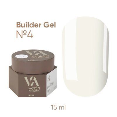 Білдер гель Valeri Builder Gel #04 Молочний, 15 мл 5373 фото