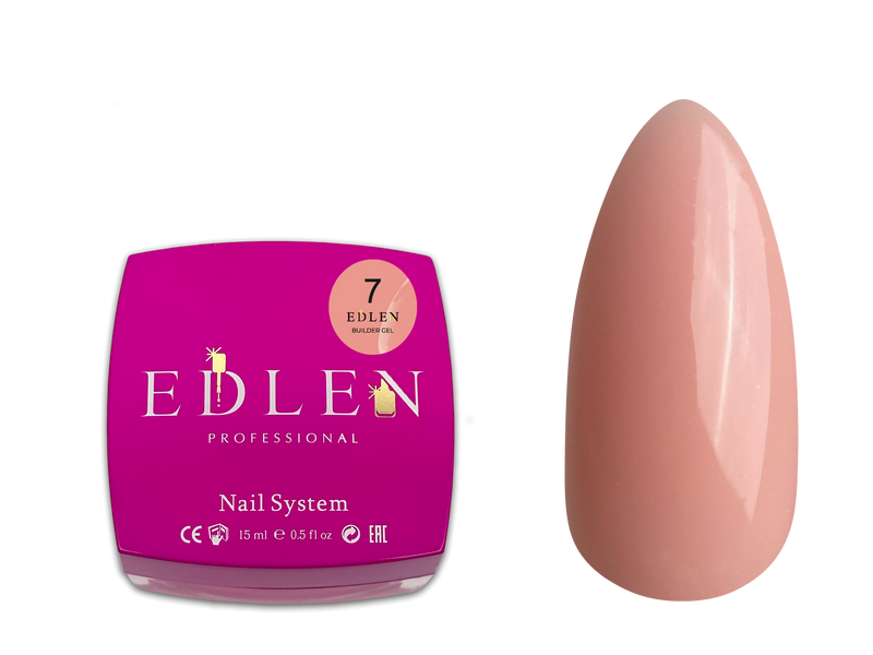Гель для наращивания Edlen Builder Gel #7, 15 мл 4832 фото
