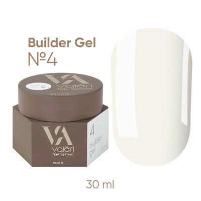 Білдер гель Valeri Builder Gel #04 Молочний, 30 мл 5374 фото